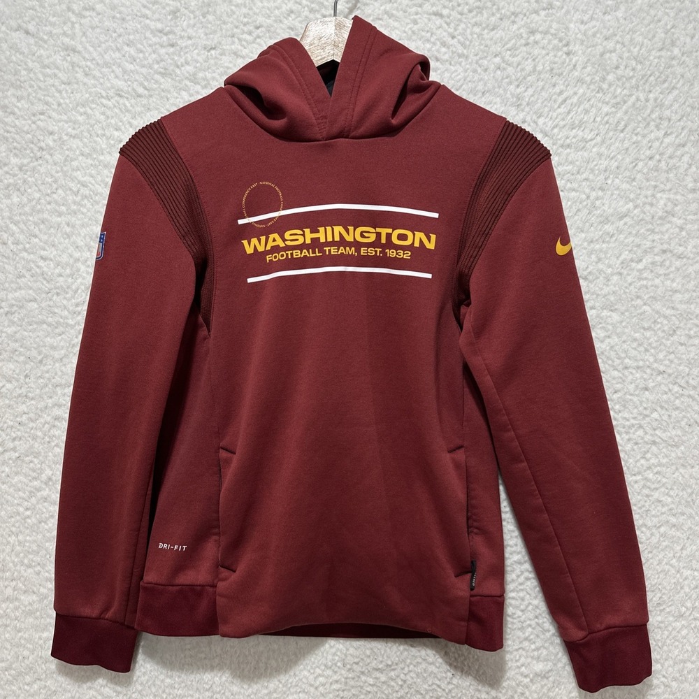 Nike Dri Fit Youth Washington Sideline Pullover Hoodie Sweatshirt Size M (10/12)